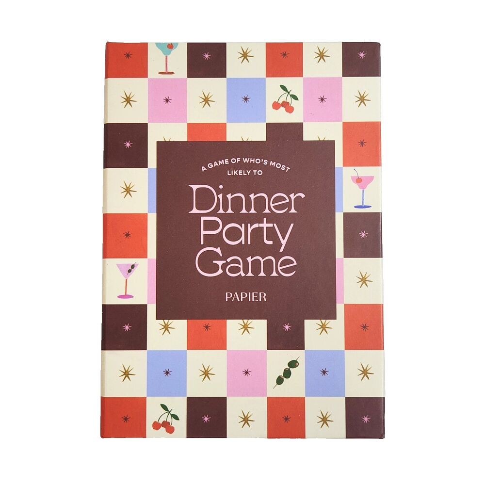 Papier x Anthropologie Dinner Party Card Game Who’s Most Likely To 52 Cards